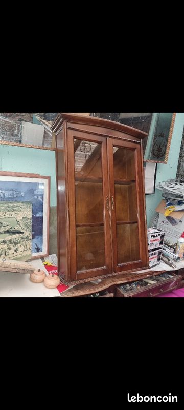 Vitrine murale mm 2p avec etageres (image 1)