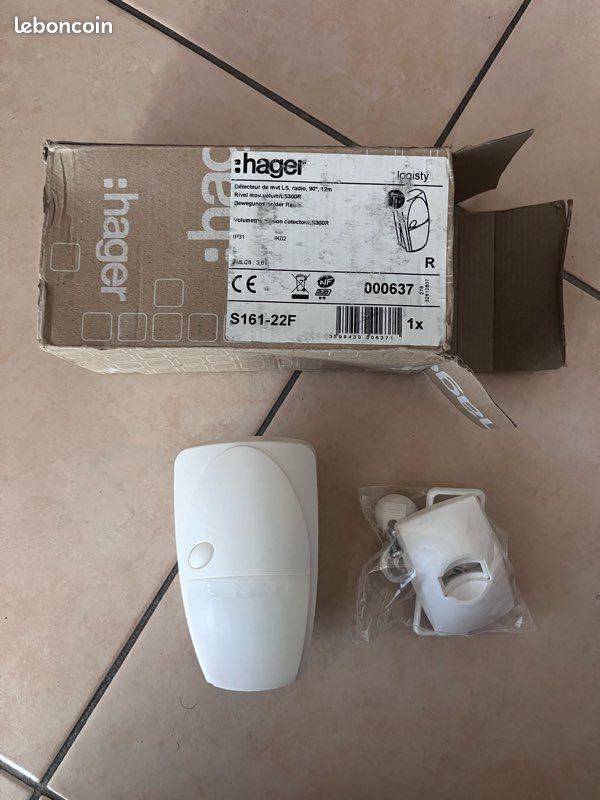 Hager 90° Détecteur de Mouvement Sepio Radio (S161-22F) | Achetez sur