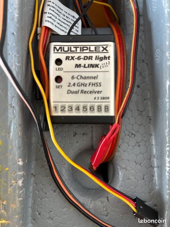 MULTIPLEX récepteur RX-6-SYNTH light 40/41 MHZ réf 55877 , testé OK modélisme RC