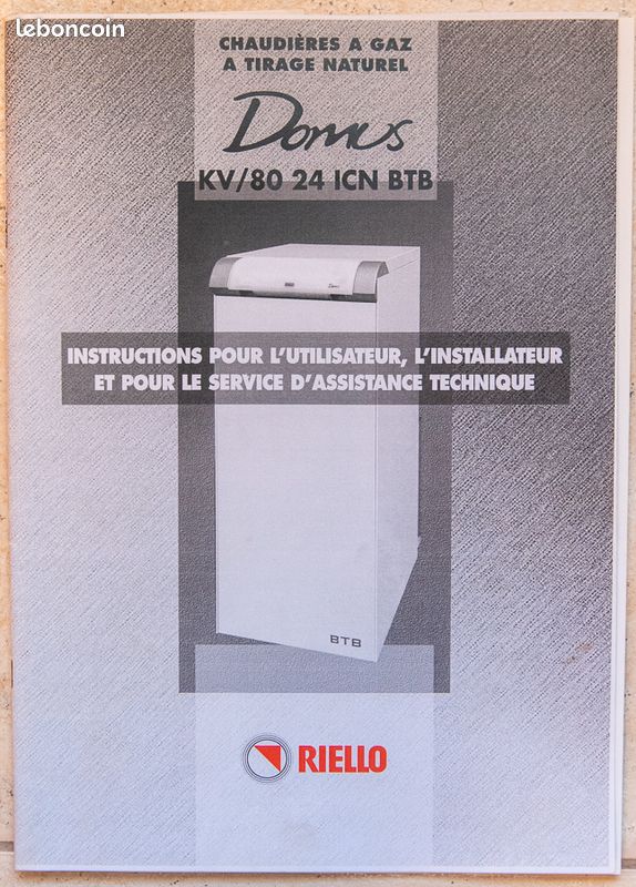 Chaudière gaz Domus KV/80 24 ICN BTB RIELO (image 5)