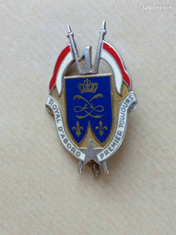 Insigne 2° Régiment de Hussards Drago Pastille gravée