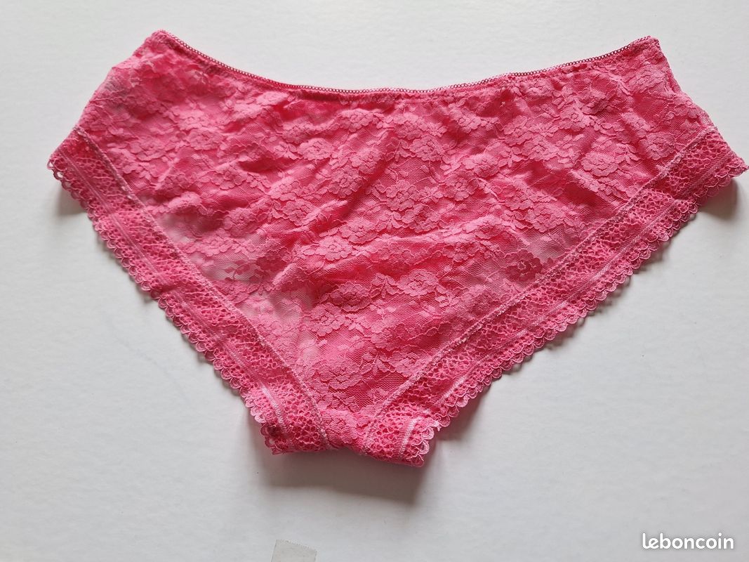 Ensemble soutien gorge (90C) et slip (38/40)"Rose Fuschia" (image 3)