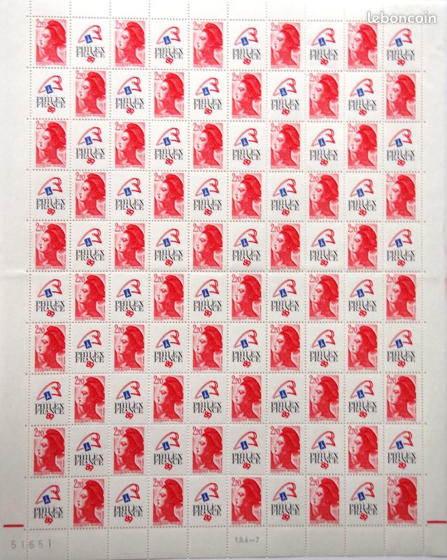 Feuilles de Timbres Neufs-Lot 3 (image 5)