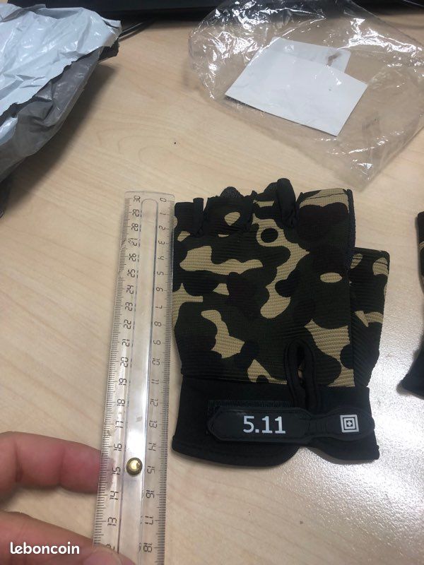 Gants Demi-Doigt militaire, camouflage tactique , armée NEUF (image 3)