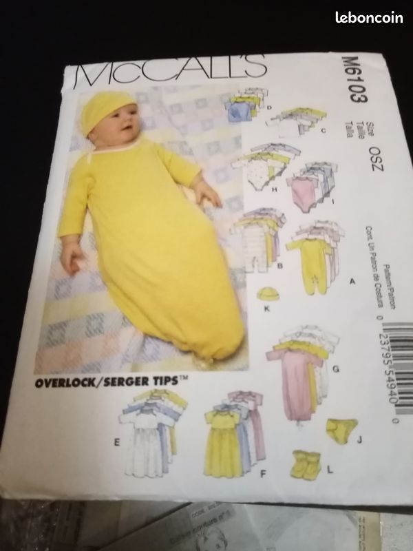 RARE Patrons de layette complète (image 1)