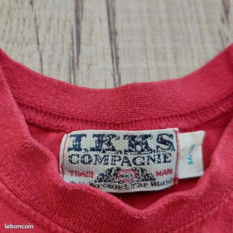 T-shirt IKKS Pour Enfant 8 Ans - Gris, En Coton - Occasion Très Bon état (TBE)