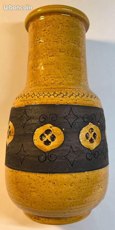 Vase Bitossi du milieu du XXe siècle, de la maison Rosenthal Netter pour Aldo Londi (image 3)