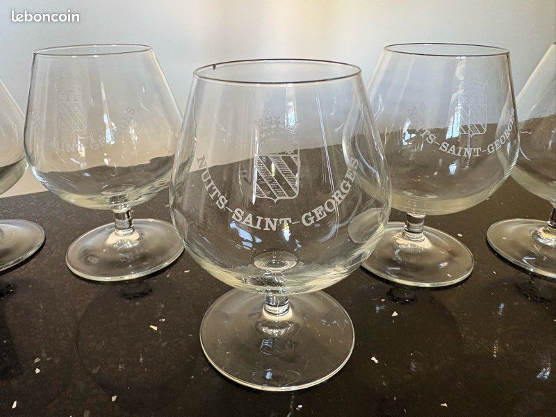 Lot de 5 verres gravés Nuits-Saint-Georges – 12 cm – Très bon état (image 2)