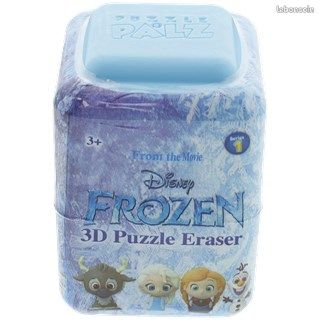 Lot de 2 Gommes Puzzle 3D : LA REINE DES NEIGES (image 1)