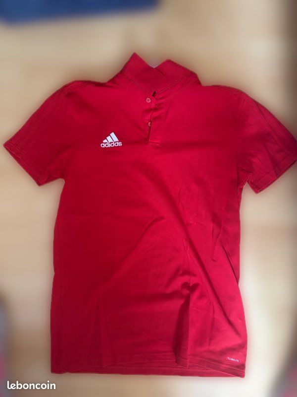 Polo Adidas rouge (image 1)