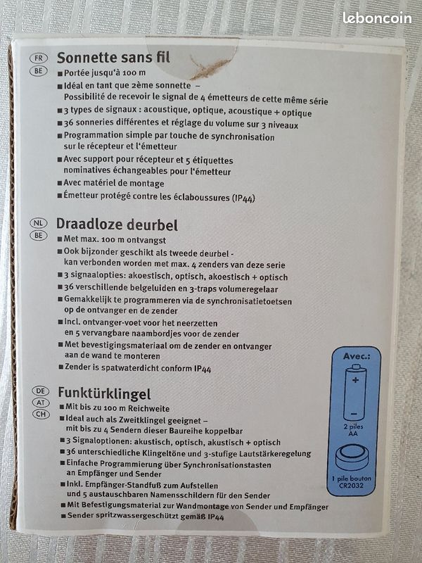 Sonnette silvervrest (image 2)