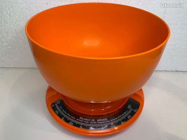 Balance De Cuisine Vintage Soehnle Orange Années 70 - état Fonctionnel