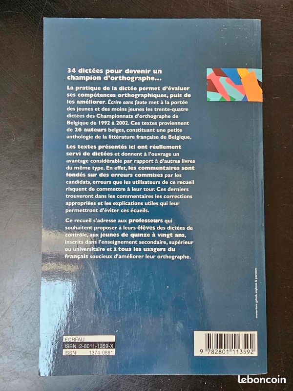 Livre Écrire sans faute: Dictées commentées des Championnats d'orthographe (image 2)