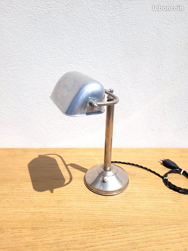 Lampe de bureau vintage en aluminium (image 1)