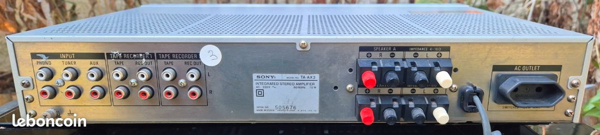 Amplificateur Sony TA-AX3 legato linear audio vintage (image 3)