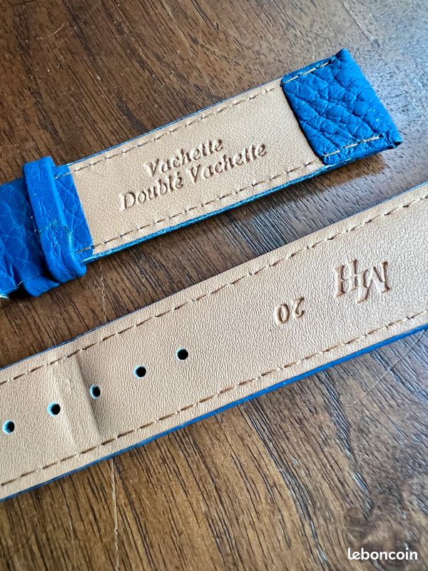 Bracelet Montre 18 Mm Acier Bracelet Montre En Cuir Et Tissu 18mm, Boucle Chromée Ou Dorée Au Choix, | ACH Bracelet Montre 18mm Homme