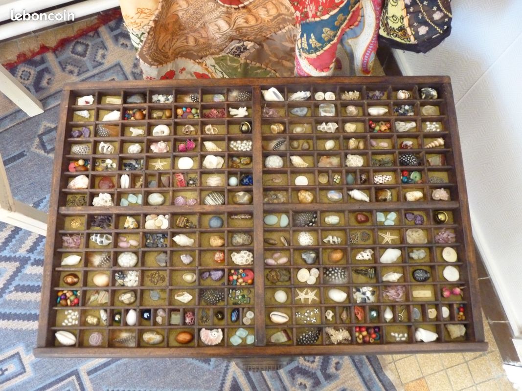 Table basse d’art verre et bois (image 1)