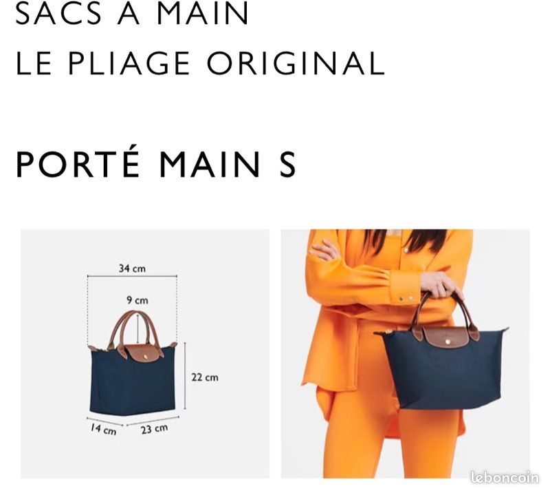 Sac LONGCHAMP Pliage Taille S Accessoires Bagagerie