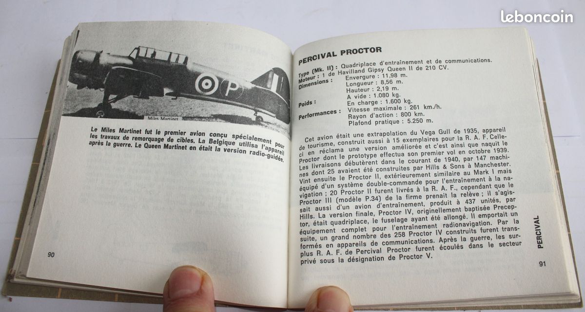 Les avions Britanniques 1940-1945 - Bibliothèque Marabout Flash N°86 - Année 1961 (image 4)
