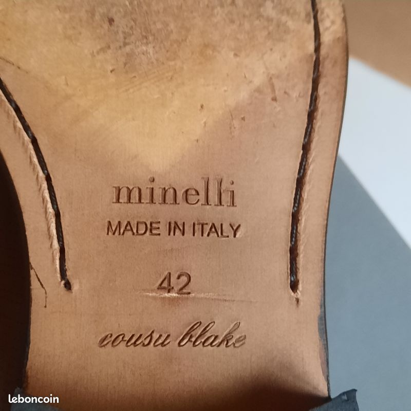 Chaussures De Ville Minelli Cognac - Taille 42 EU - Simili Cuir - Occasion En Très Bon état