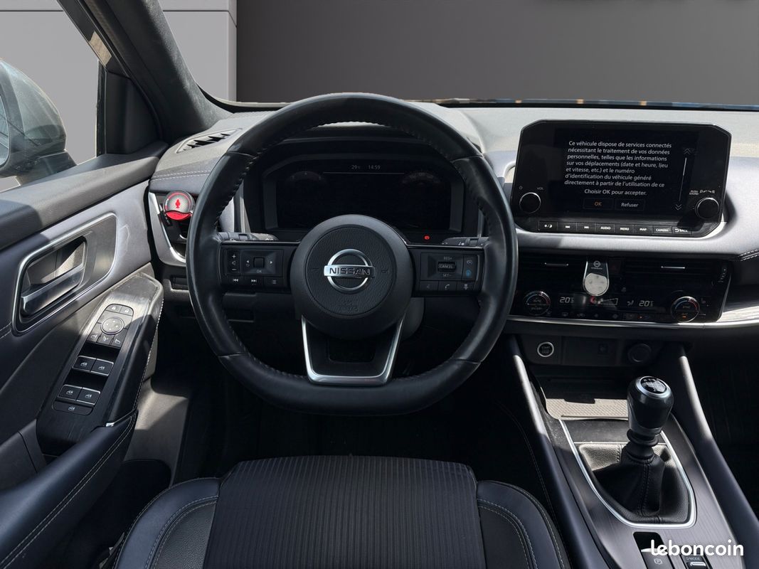 NISSAN QASHQAI 1.3 MILD HYBRID 140 TEKNA 140Ch camera de recul et 360 Garantie 12 mois (image 11)
