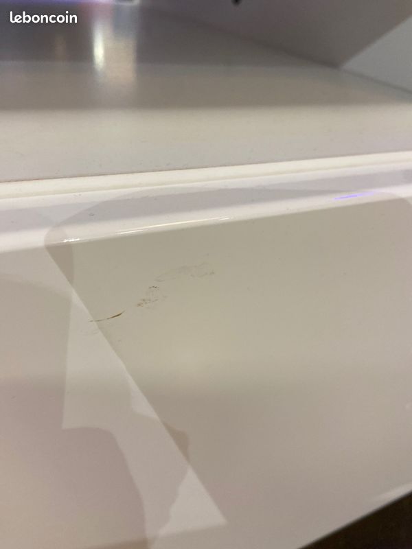Table basse Conforama SCORE blanche avec éclairage LED (image 5)