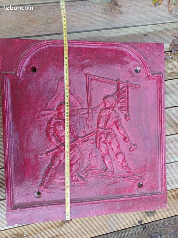 Plaque en fonte thème forge (image 1)