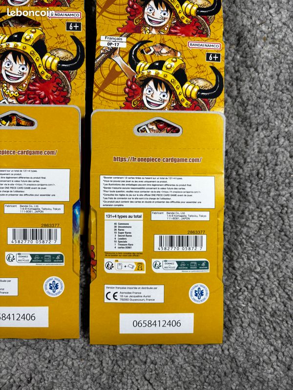 Boosters One Piece OP17 : Les Guerriers les Plus Puissants du Monde (image 4)