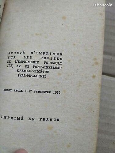 [Livre] Crime sous le mont blanc Nº789 Spécial police 1970 - Etat correct (image 2)