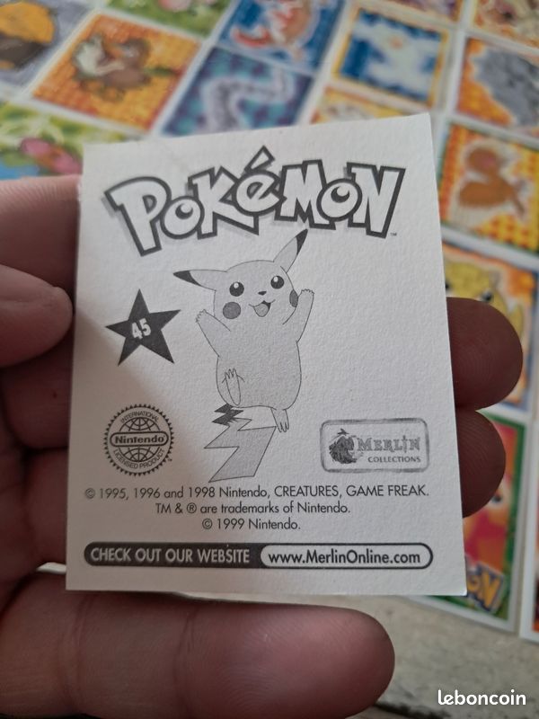 Lot de 79 cartes pokemon merlin série 1 (image 2)