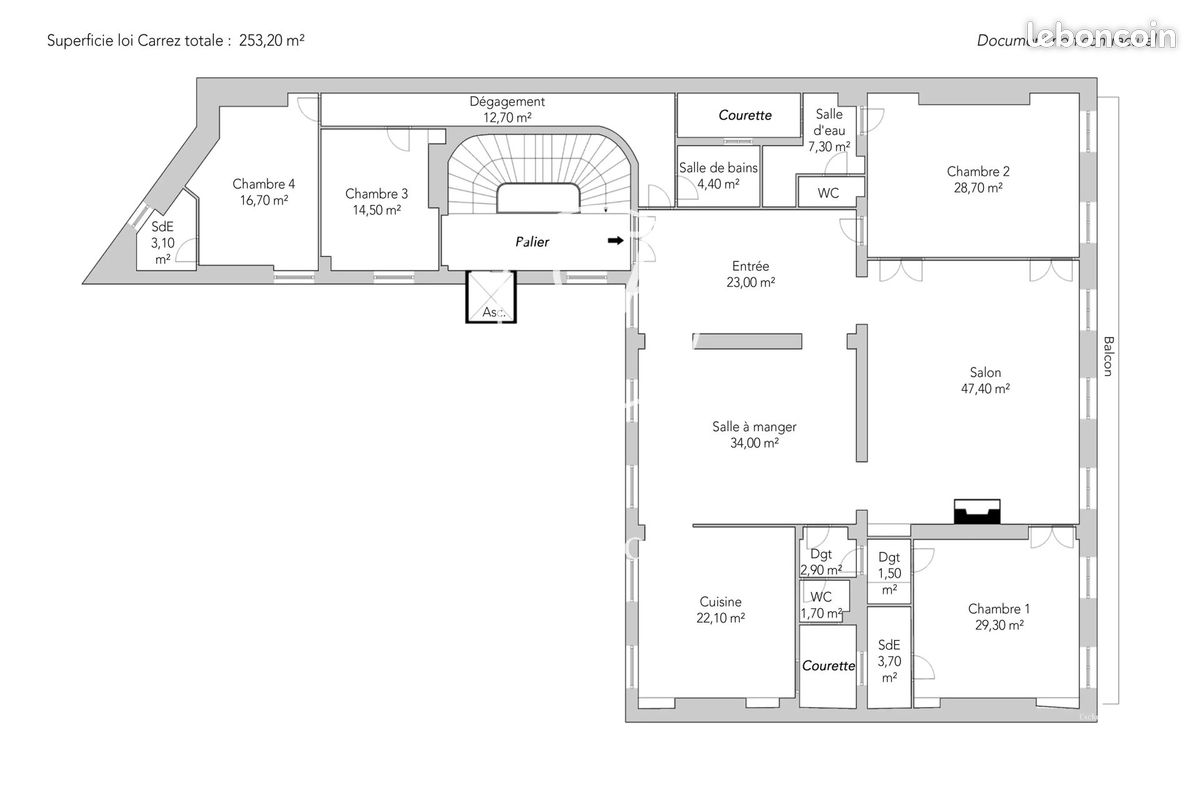Appartement 6 pièces 253 m² (image 25)