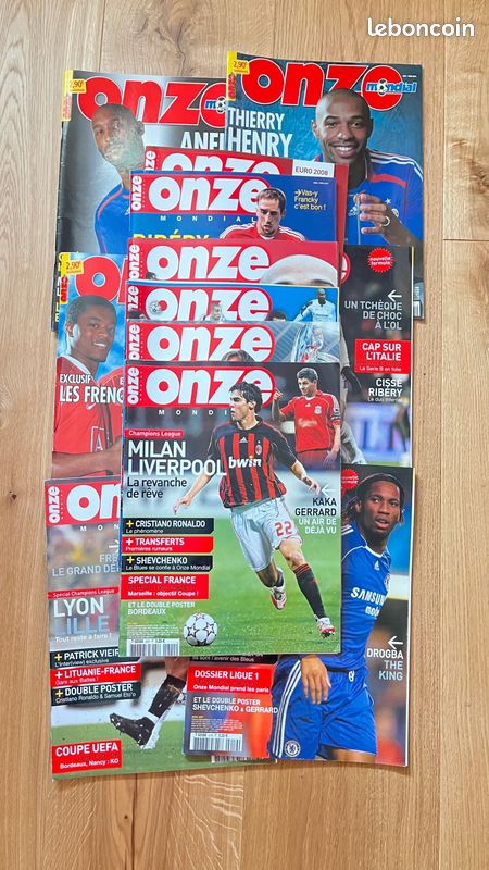 magazine vintage FOOTBALL ONZE MONDIAL # 10 - novembre 1989 avec poster