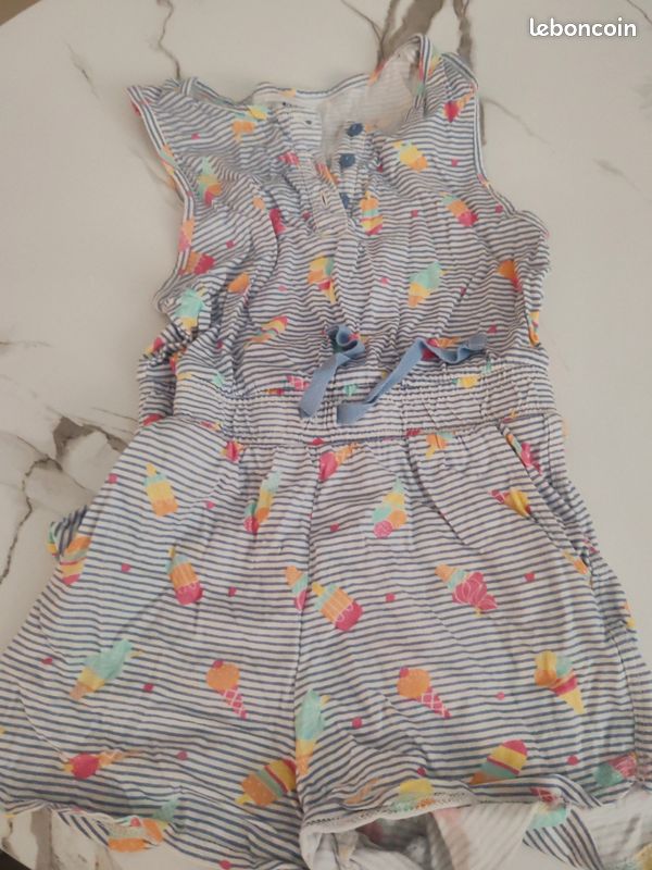 Salopette short combishort 6 ans (image 1)