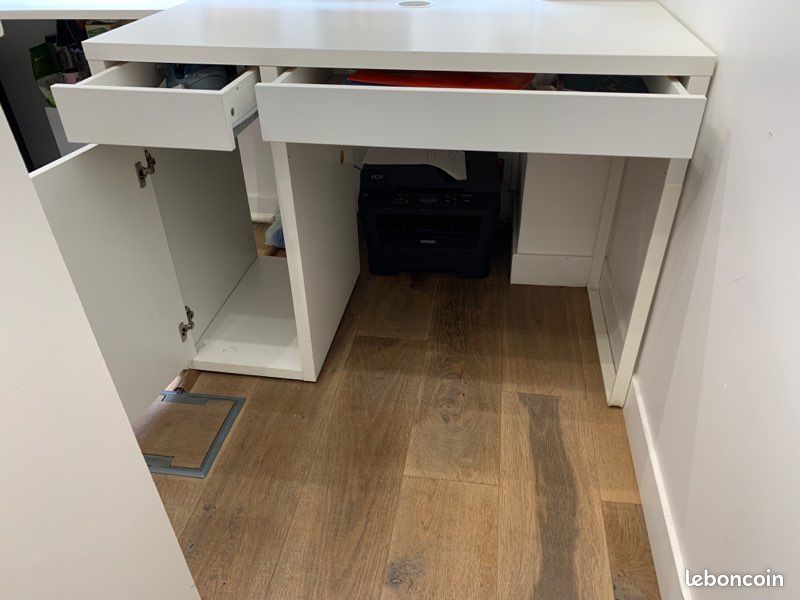 IKEA Micke, Bureau rectangulaire, 105x50cm, blanc (image 2)