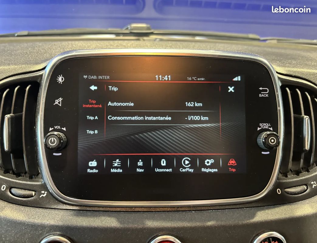 Abarth 500 1.4 Turbo T-Jet 180ch 595 Competizione BVA - Origine France / CarPlay / Suivi complet Fiat / Audio Beats / Toit Ouvrant (image 37)