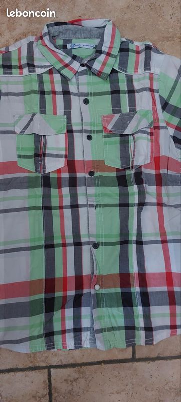 Jolie chemise garçon multi couleurs - 14 ans - Gemo (image 3)
