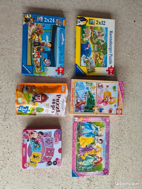Puzzles et jeu Mémo enfant complets (image 1)