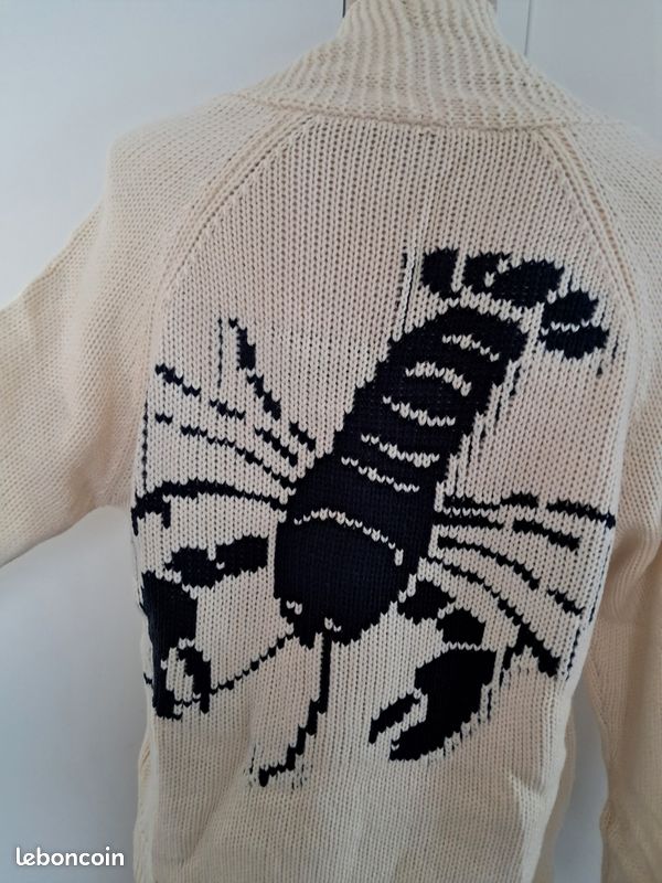 Cardigan scorpion neuf S/M (image 1)
