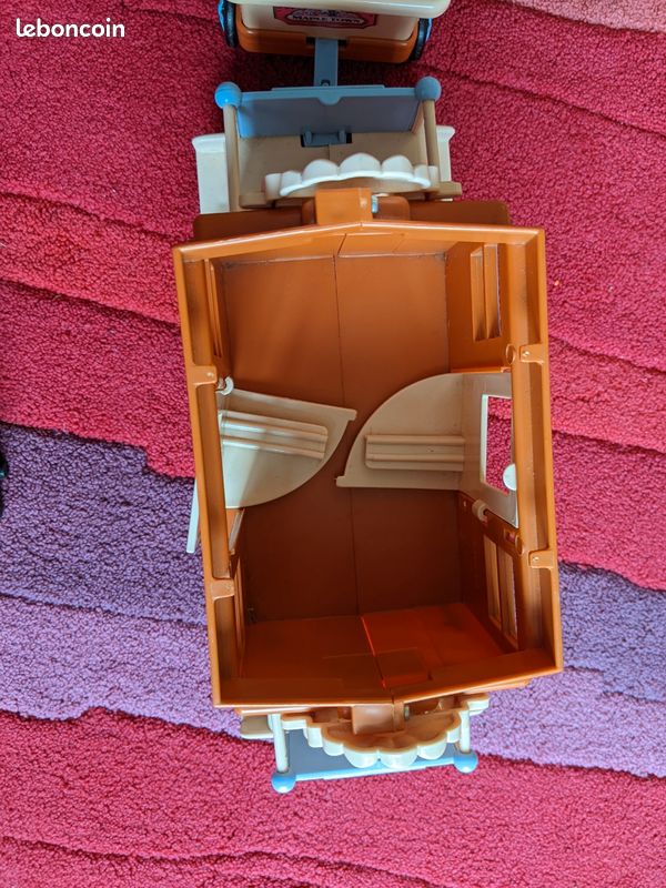 Train vintage Les petits Malins Maple Town de Bandai année 1980 avec boîte d'origine (image 5)