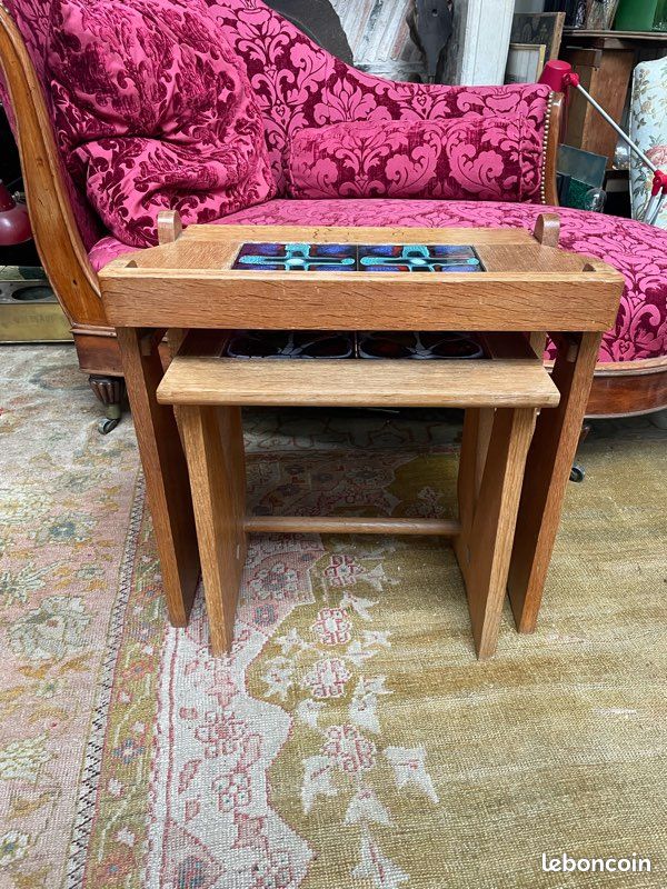 Deux tables gigogne de Guilherme et Chambron et carreaux de Danikowski (image 7)