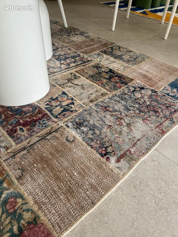 Tapis patchwork 100% fait main (image 4)