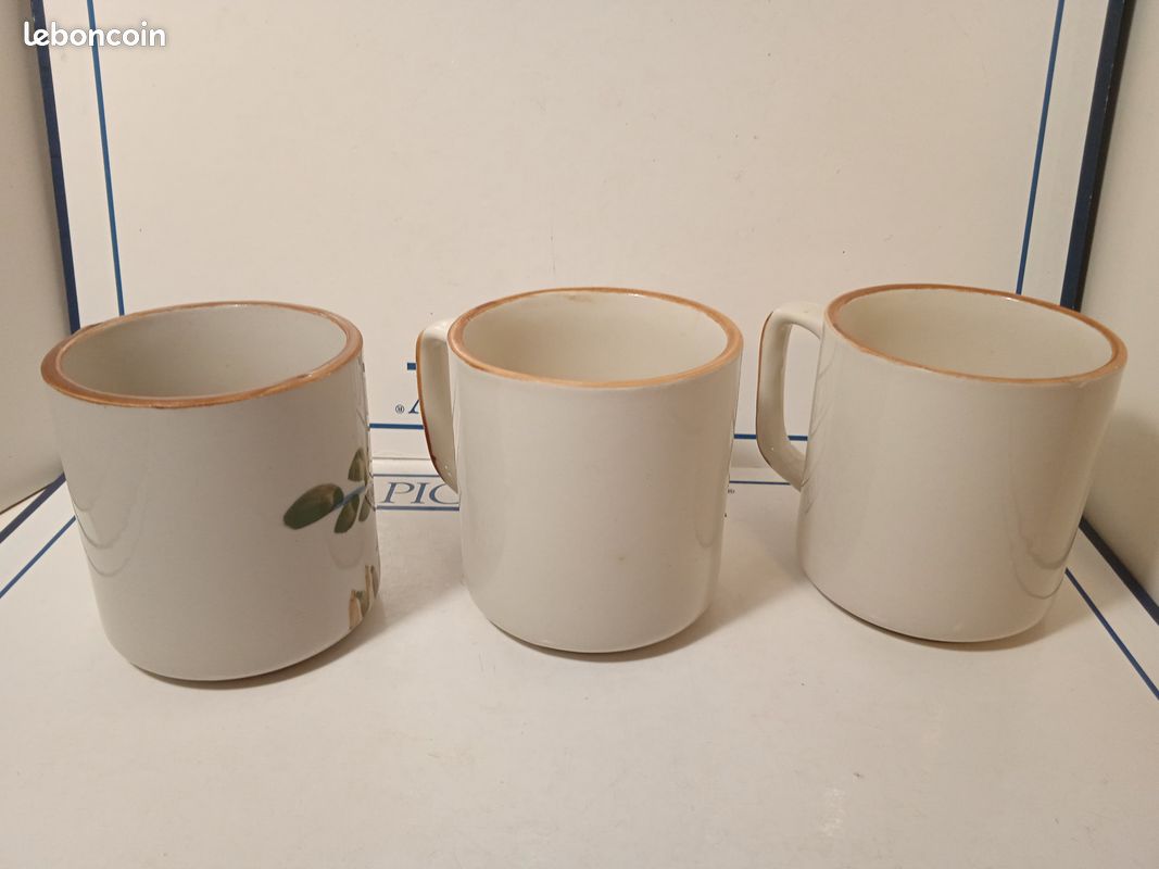 6 tasses ou verres en grès | Selency