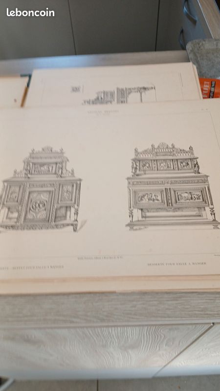 GRAND LIVRE époque des meubles bretons issu de l expo universel 1900 28 planches planches (image 9)