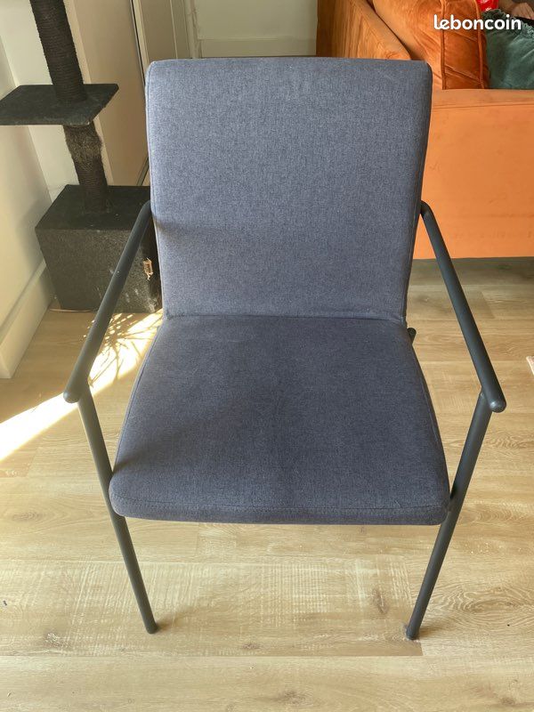 Lot de 4 chaises de salle à manger avec accoudoirs (image 2)