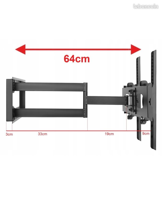 Support mural TV 37-64" / max 64cm) (image 2)