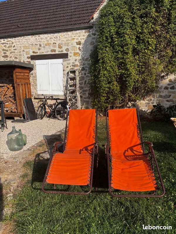 Chaises longues Lafuma vintage (image 1)