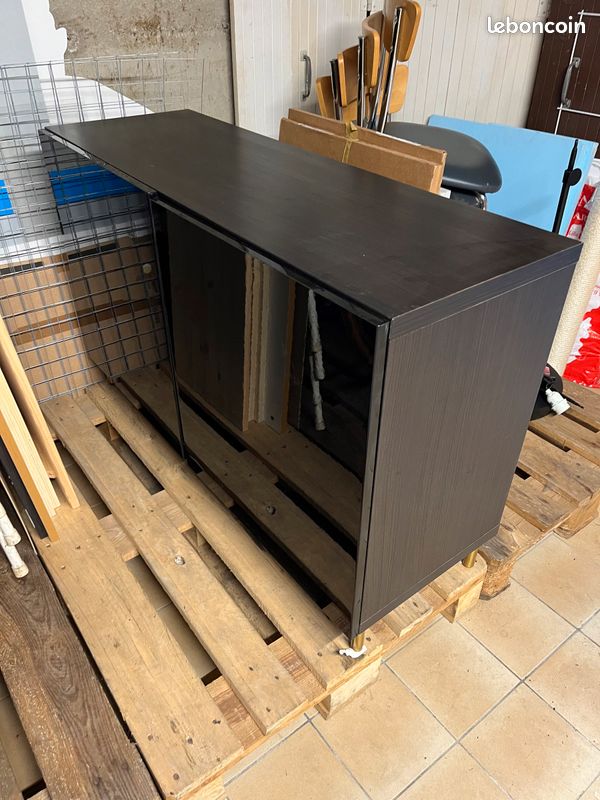 Buffet besta IKEA noir laqué (image 1)
