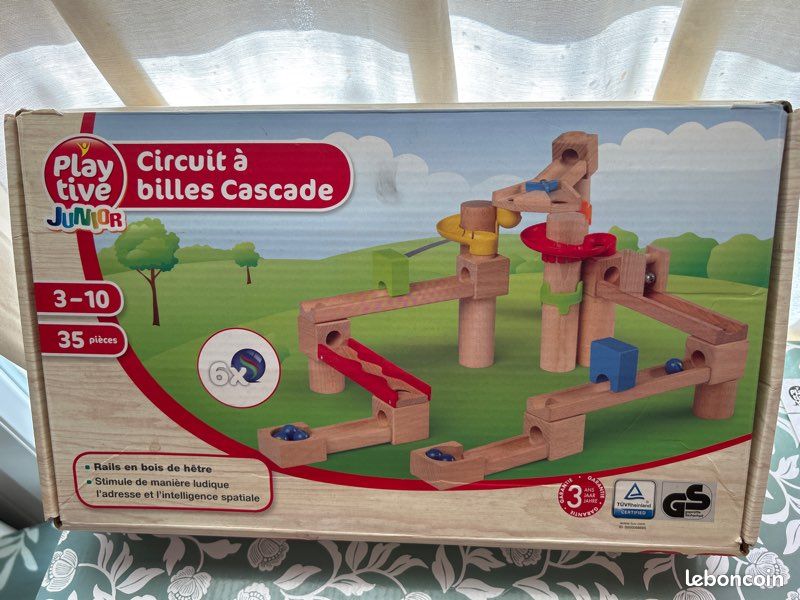 Circuit à billes cascade en bois (image 2)