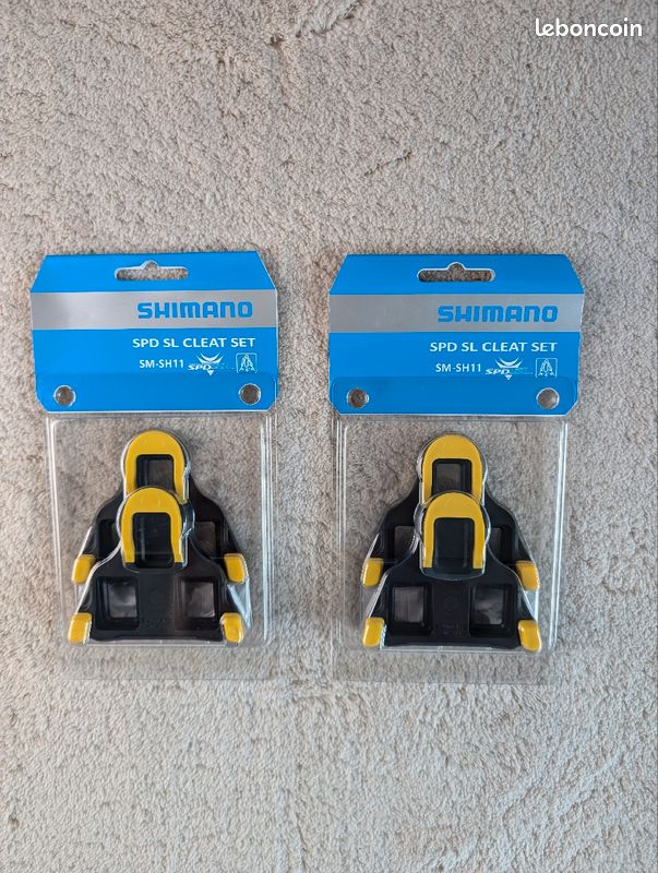 Vélo Shimano Cale Shimano Jaune Cale Shimano SPD SL SM-SH11 Jaune