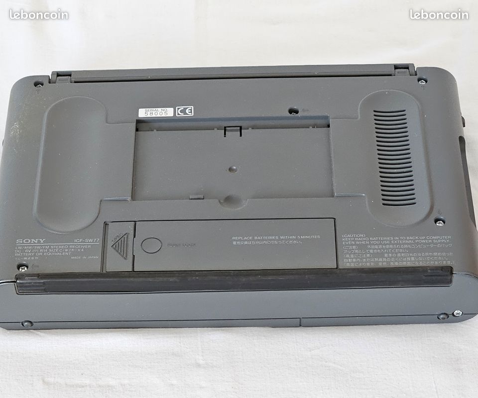 Sony icf-sw77l word band receiver ondes courtes sw- mw -lw - fm stereo tres bon etat (image 10)